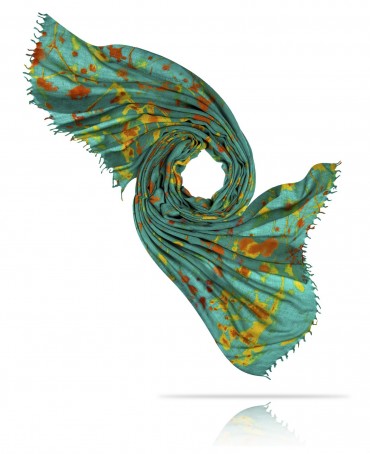 Палантин Женский W40-FLEUR.SAUVAGE/VERTE